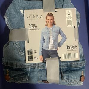 Serra Blue Classic Denim Jeans with Straight Leg and Mid-Rise